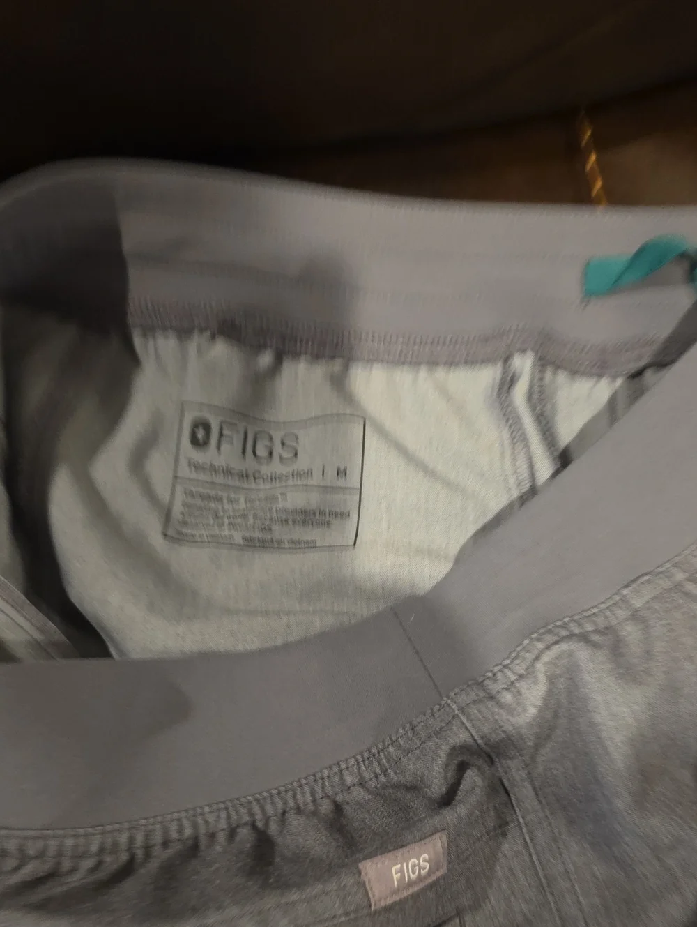 FIGS AXIM  Gray Technical Scrub PANTS